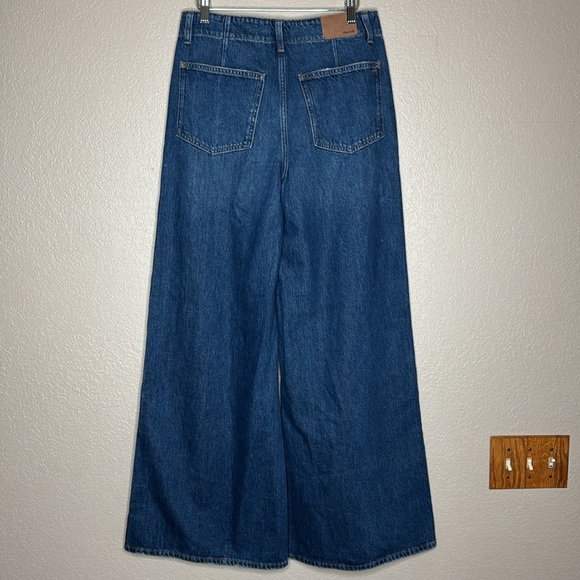 Madewell Wide Sweep Denim Trousers - Picture 9 of 10